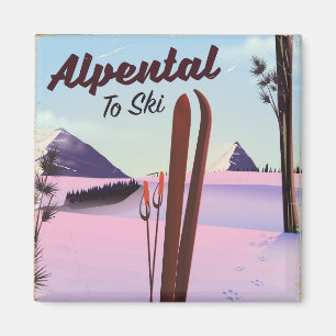 Imán Condado de Alpental King, afiche de Washington