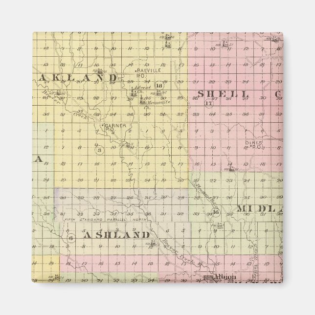 Imán Condado de Boone, Nebraska (Frente)