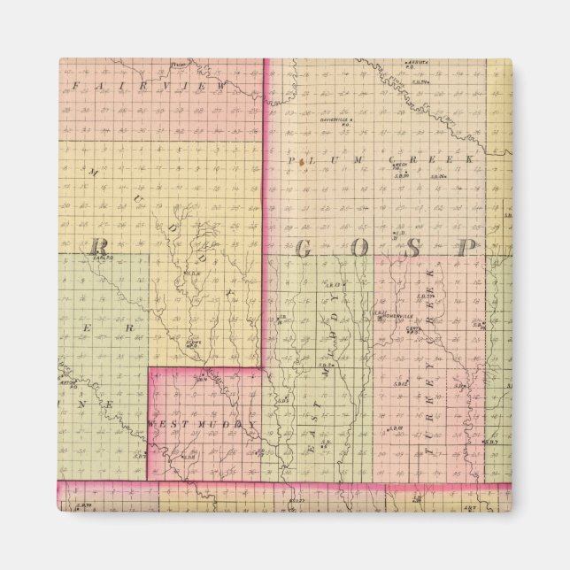 Imán Condado de Cuming, Nebraska (Frente)