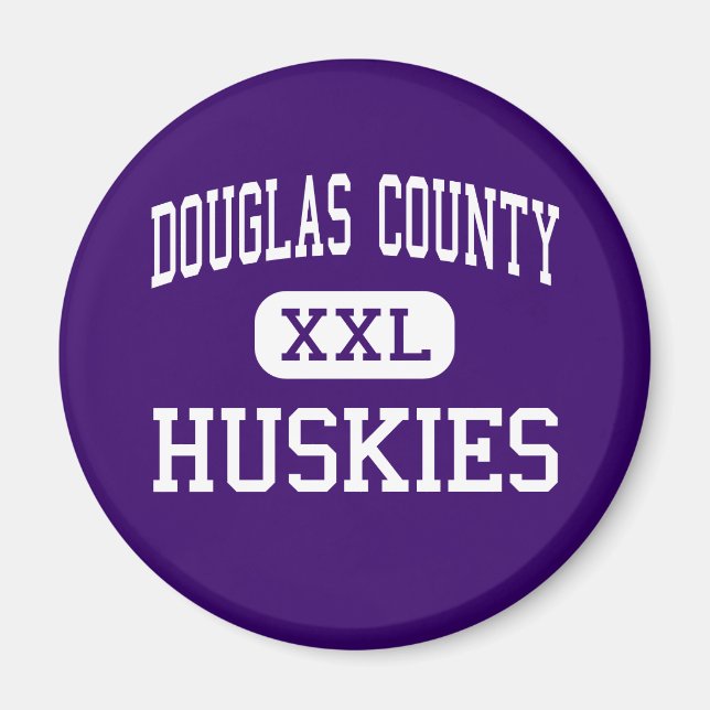Imán Condado de Douglas - Huskies - High - Castle Rock (Frente)