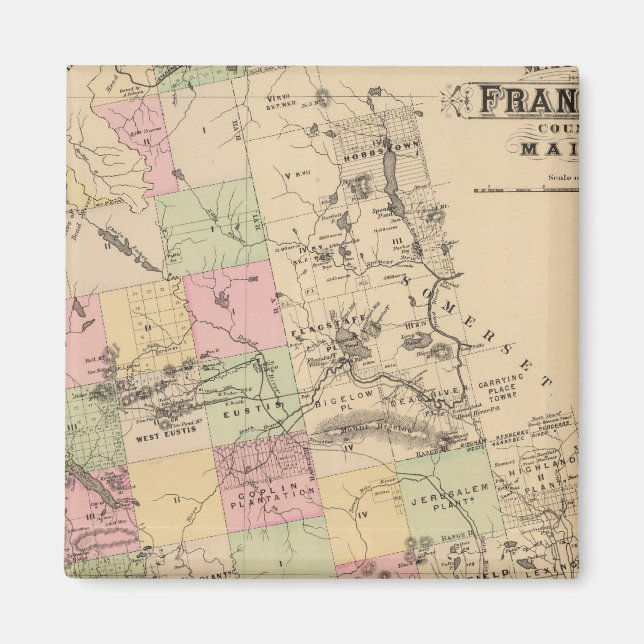 Imán Condado de Franklin, Maine (Frente)