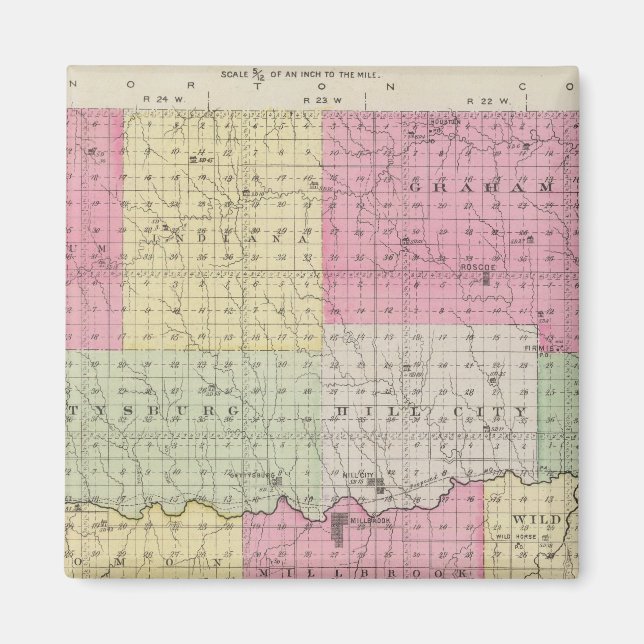 Imán Condado de Graham, Kansas (Frente)