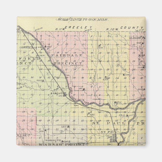 Imán Condado de Howard, Nebraska (Frente)