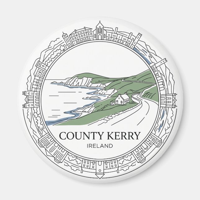 Imán Condado de Kerry Dingle Irlanda (Frente)