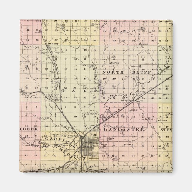 Imán Condado de Lancaster, Nebraska (Frente)