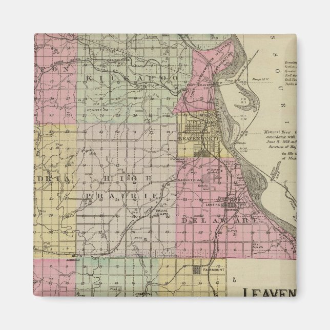 Imán Condado de Leavenworth, Kansas (Frente)