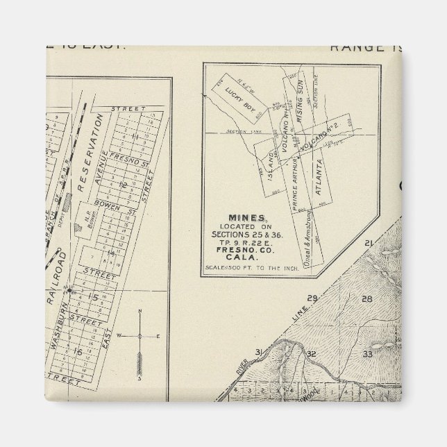 Imán Condado de Madera, California (Frente)