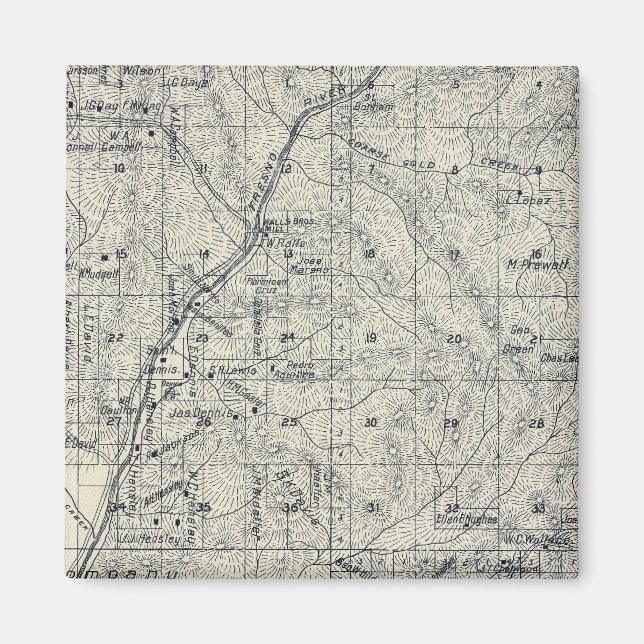 Imán Condado de Madera, California 10 (Frente)