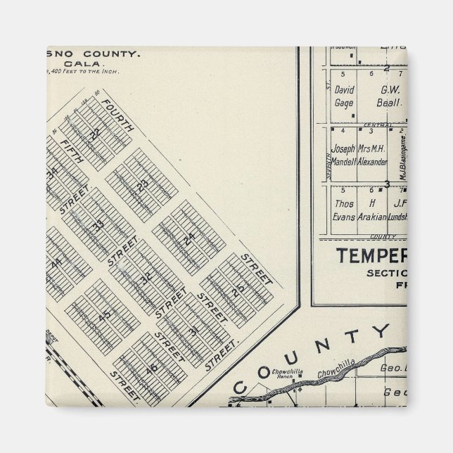 Imán Condado de Madera, California 3 (Frente)