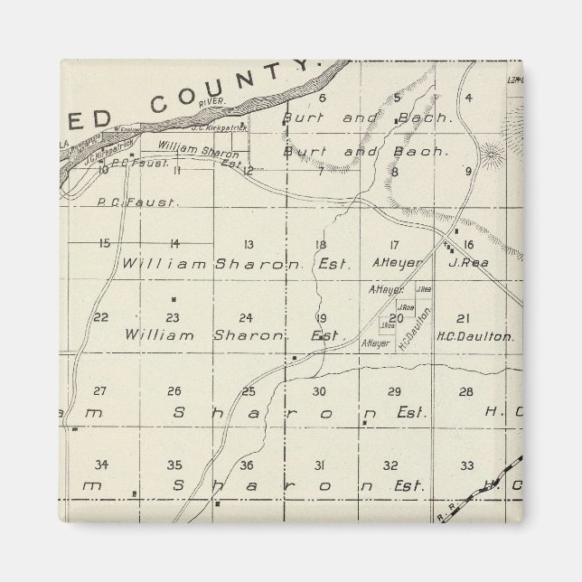 Imán Condado de Madera, California 5 (Frente)