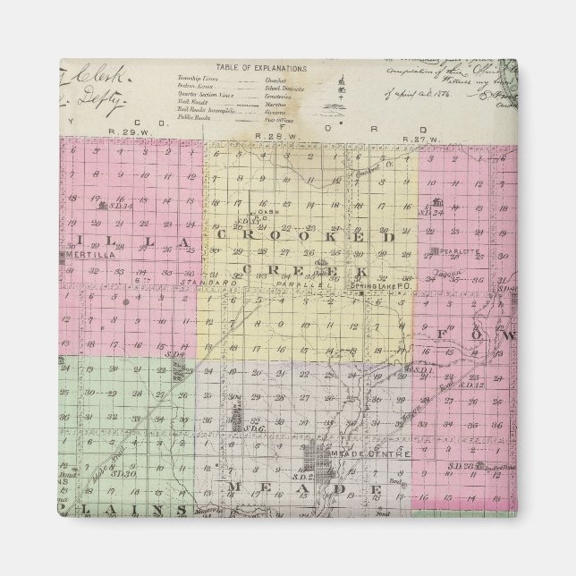 Imán Condado de Meade, Kansas (Frente)