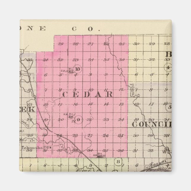 Imán Condado de Nance, Nebraska (Frente)