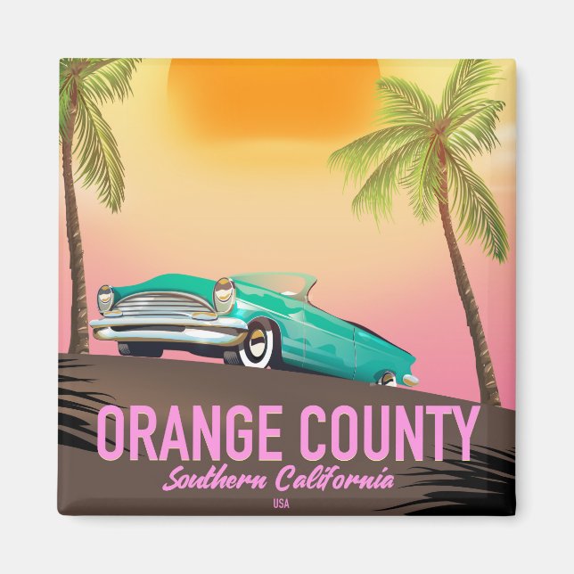 Imán condado de naranja California EE.UU. (Frente)