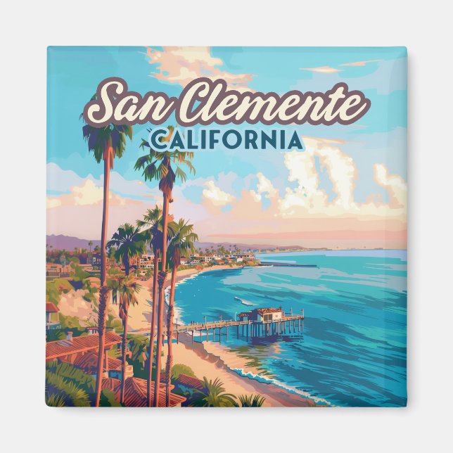 Imán Condado de Naranja de playa de San Clemente Califo (Frente)
