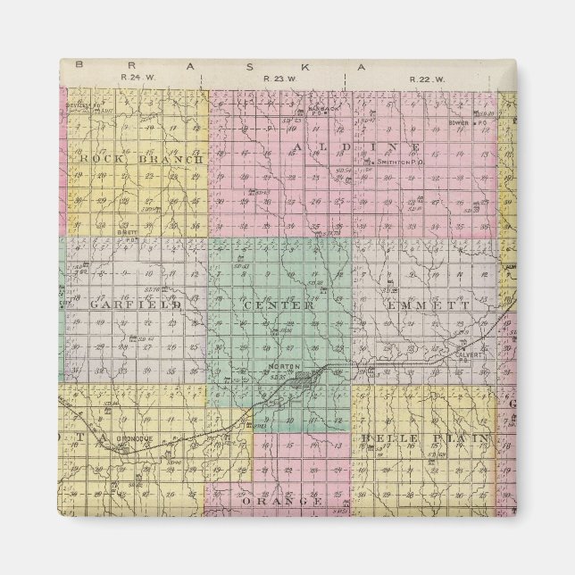 Imán Condado de Norton, Kansas (Frente)