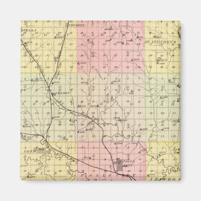 Imán Condado de Richardson, Nebraska (Frente)