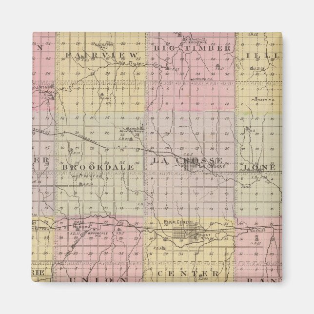 Imán Condado de Rush, Kansas (Frente)