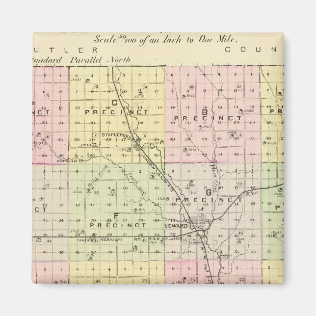 Imán Condado de Seward, Nebraska (Frente)