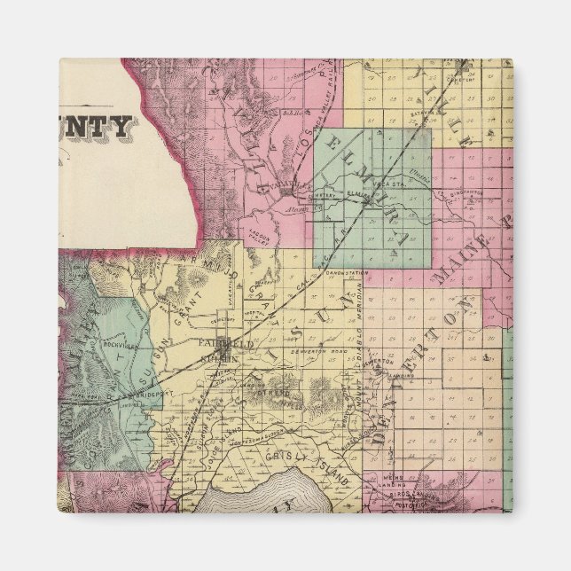 Imán Condado de Solano, California (Frente)