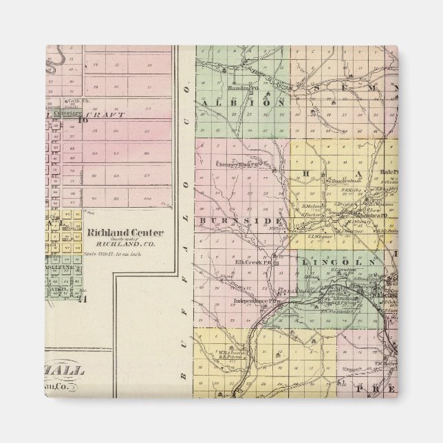 Imán Condado de Trempealeau, Wisconsin (Frente)