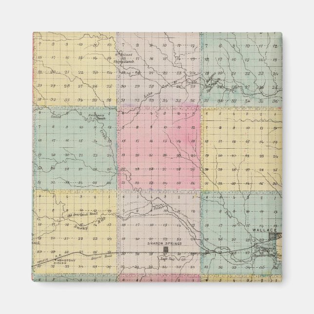 Imán Condado de Wallace, Kansas (Frente)