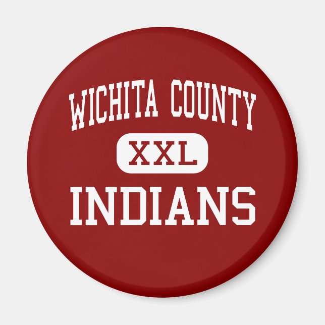 Imán Condado de Wichita - Indians - High - Leoti Kansas (Frente)