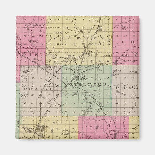 Imán Condado de Wilson, Kansas (Frente)