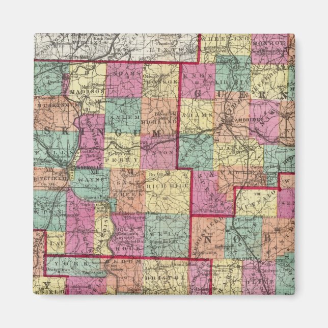 Imán Condados de Ohio (Frente)