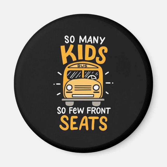 Imán Conductor De Autobuses Tantos Niños (Frente)