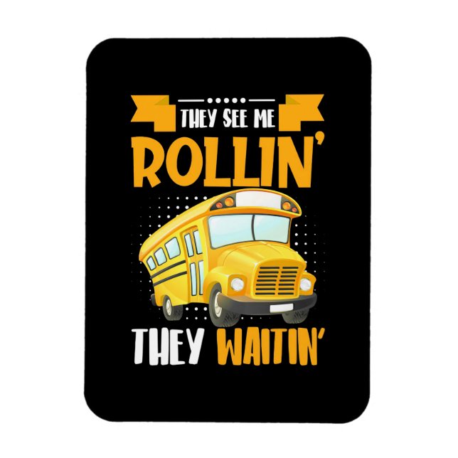 Imán Conductor de bus me ve Rollin (Vertical)
