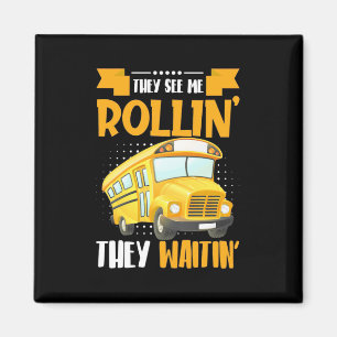 Imán Conductor de bus me ve Rollin