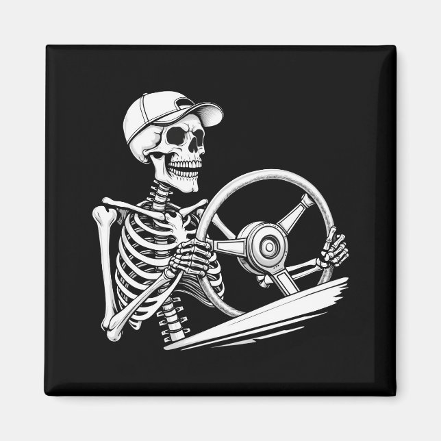 Imán Conductor de camión Skeleton - Camión grande diver (Frente)