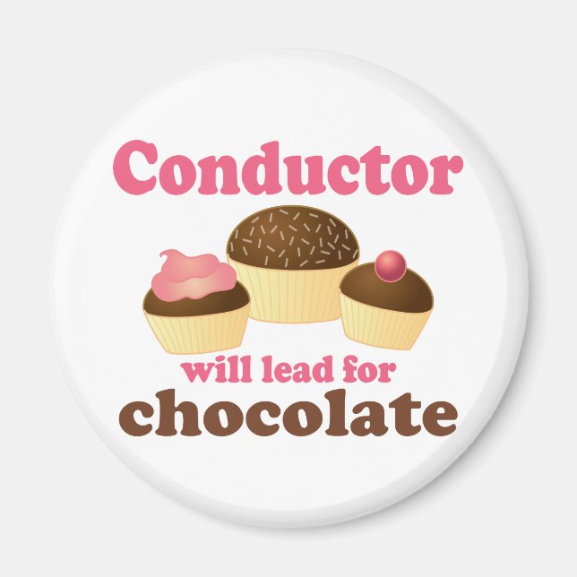 Imán Conductor lindo liderará para chocolate (Frente)