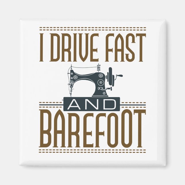 Imán Conduzco rápido y descalzo máquina de coser de vin (Frente)