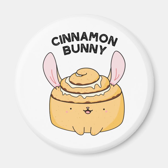 Imán Conejito de Canela Chiste de Pan de Canela Diverti (Frente)