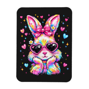 Imán Conejito de Pascua de Conejito Lindo Coquette Tie 