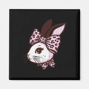 Imán Conejito de Pascua Leopardo Lazo Conejito Lindo Ni