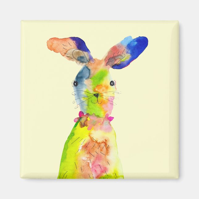 Imán Conejito de Pascua lindo (Frente)