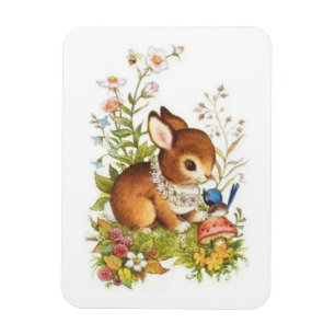 Imán Conejito de pascua lindo de la primavera del