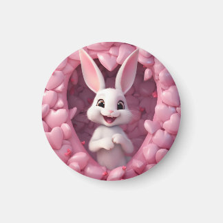 Imán Conejito Magnético Adorable de San Valentín