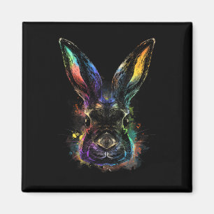 Imán Conejo Acuarela Conejito Liebre Mascota Pascua