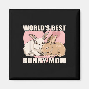Imán Conejo Animal Bunny Mom Bunny Feliz Día de Pascua