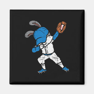 Imán Conejo conejo conejo dab béisbol Easter Sport Pitc