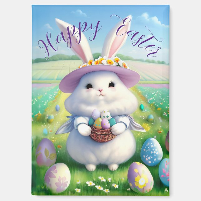 Imán Conejo Cute Easter 01 (Anverso)
