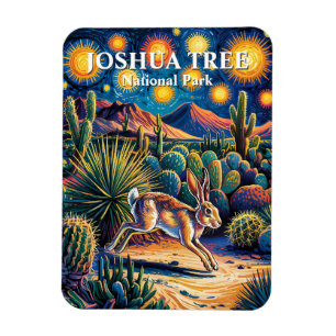 Imán Conejo de Desierto Joshua Tree Colorido