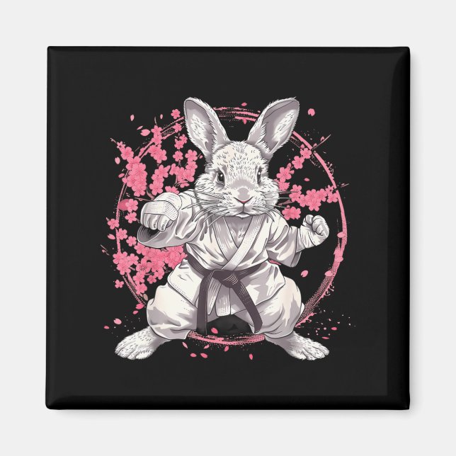 Imán Conejo de Kickboxing Taekwondo Karate MMA (Frente)