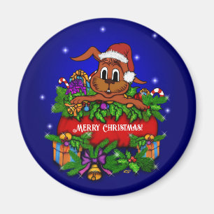 Imán Conejo de navidades