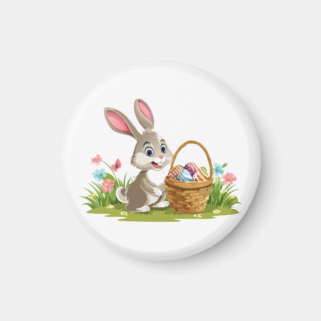 Imán conejo de Pascua (Frente)