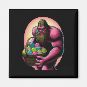 Imán Conejo de Pascua con cesta de huevos de Pascua Fun