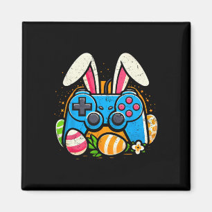 Imán Conejo de Pascua de controlador de videojuego vint